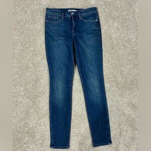 Athleta Jeans Womens 6 Blue Overdye Dark Wash Sculptex Skinny Mid Rise Stretch
